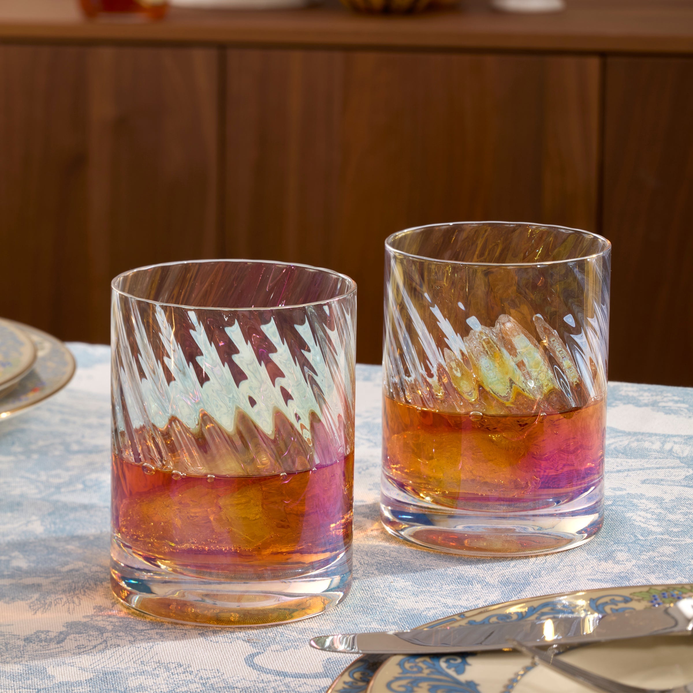 Lenox Heritage Lenox Heritage Tuscany Classics Iridescent Double Old Fashion Glasses, Set of 4 - Image 2