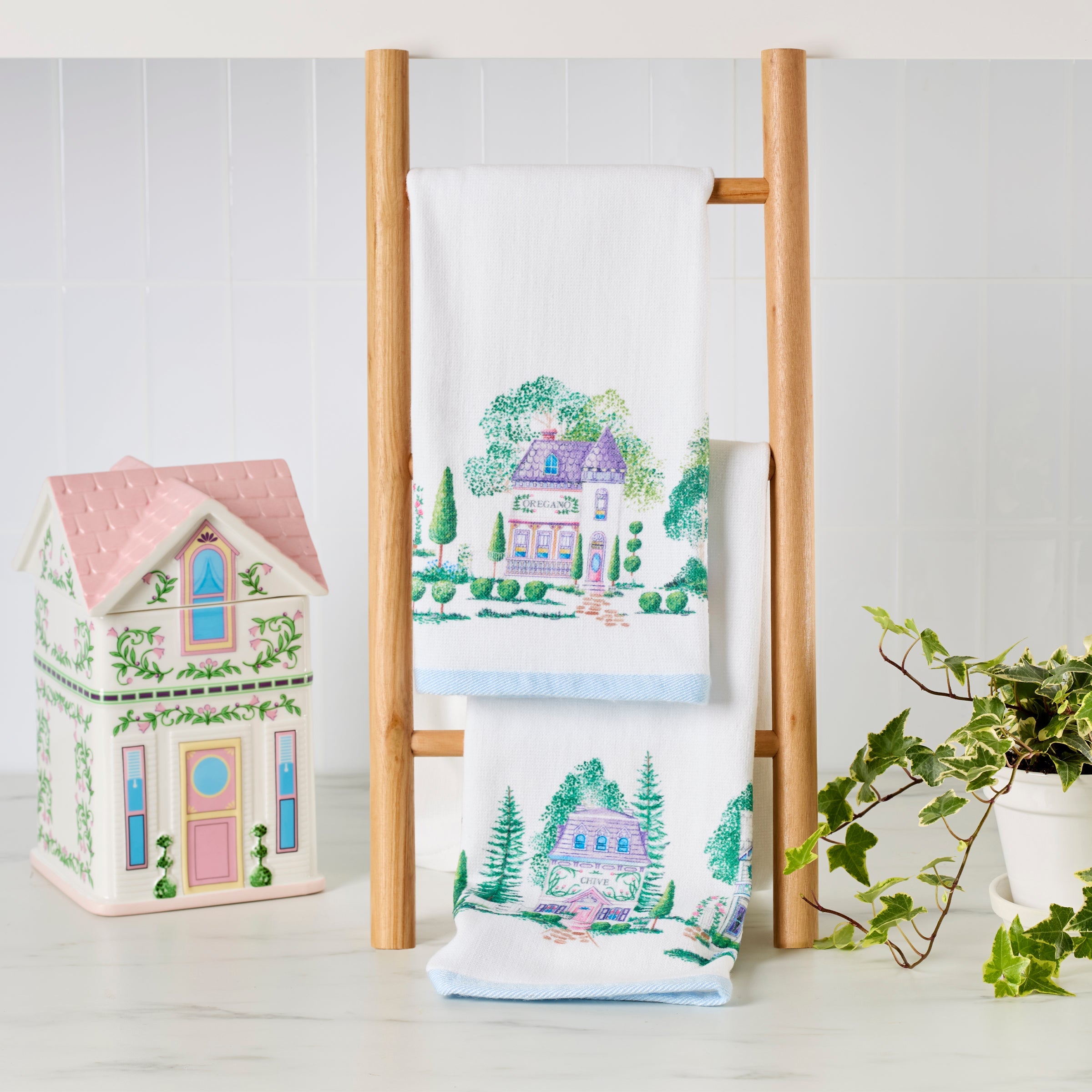 Lenox Heritage Lenox Heritage Lenox Spice Village Kitchen Towels, Set of 2 - Image 2