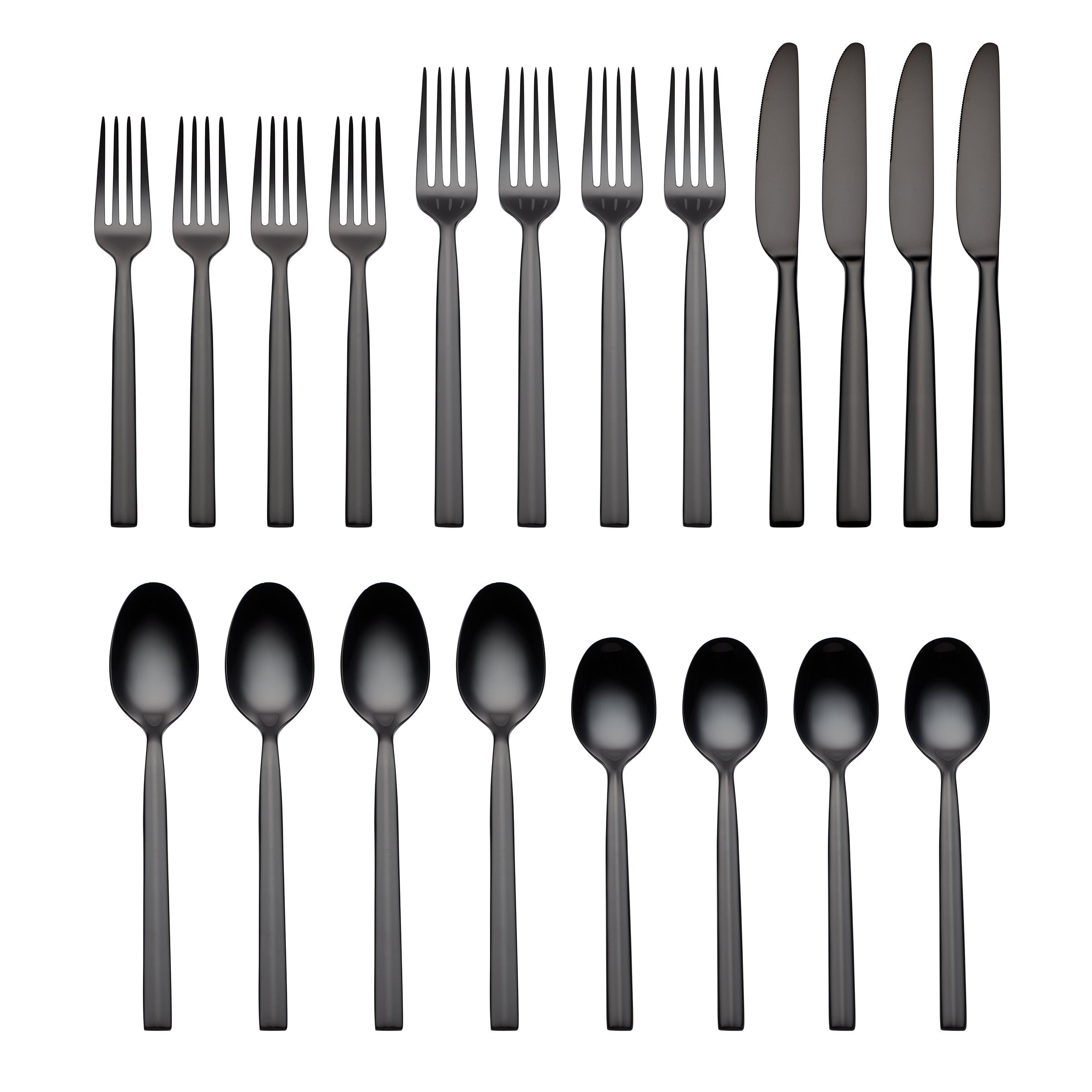 Lenox Heritage Lenox Heritage Aero Black Mirror 20-Piece Flatware Set - Image 2