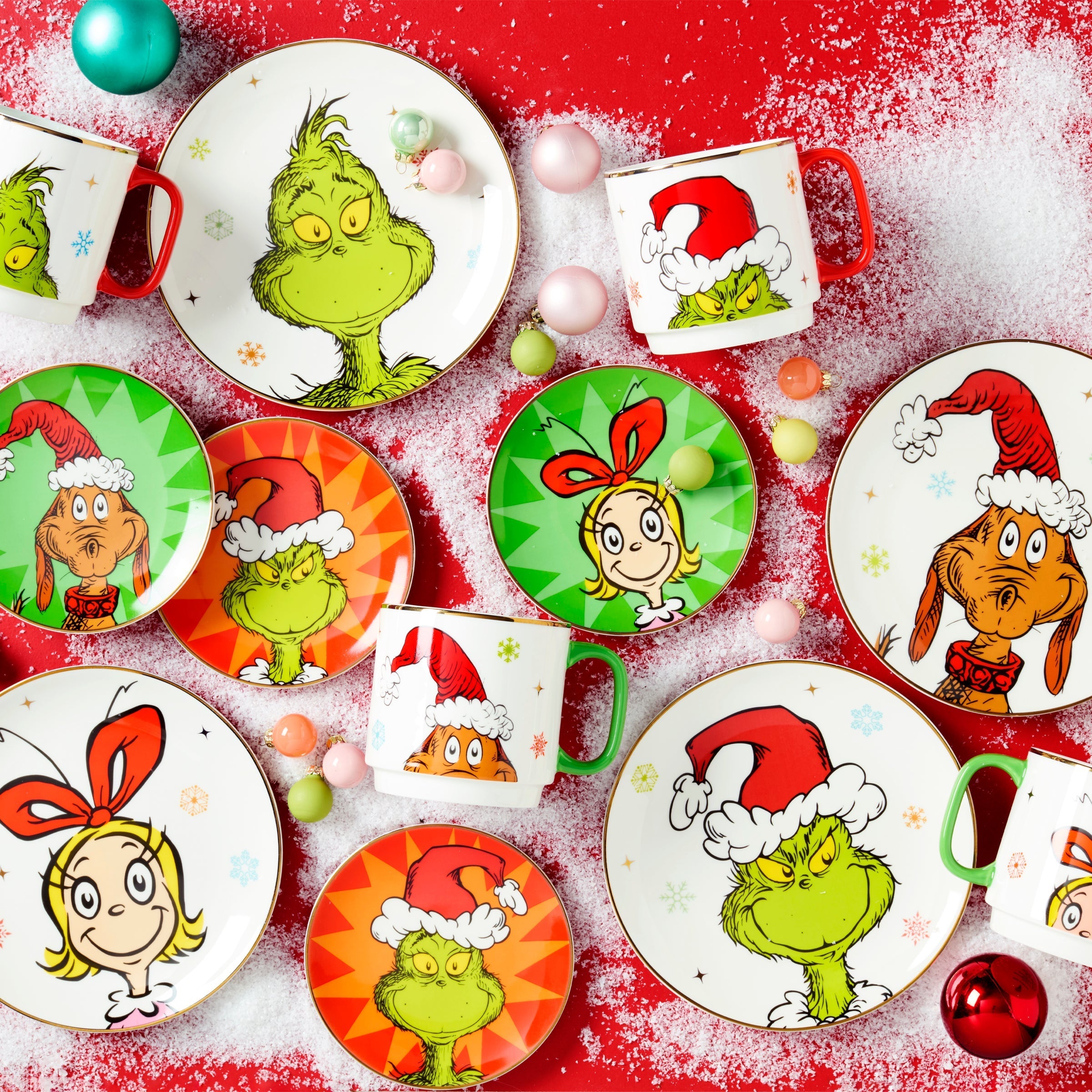 Lenox Heritage Lenox Heritage Merry Grinchmas Grinchie Grins Accent Plates, Set of 4 - Image 3