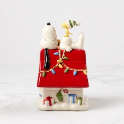 Lenox Heritage Lenox Heritage Snoopy Christmas Covered Candy Dish