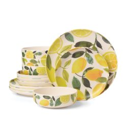 Lenox Heritage Lenox Heritage 24 Seven Melamine Lemon 12-Piece Dinnerware Set