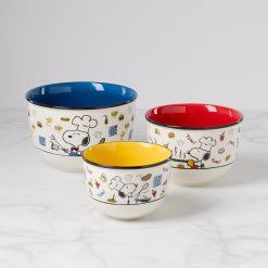 Lenox Heritage Lenox Heritage Chef Snoopy 3-Piece Bowl Set