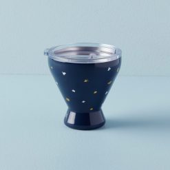 Lenox Heritage Lenox Heritage Blue Bay Dot Stainless Steel Cocktail Tumbler