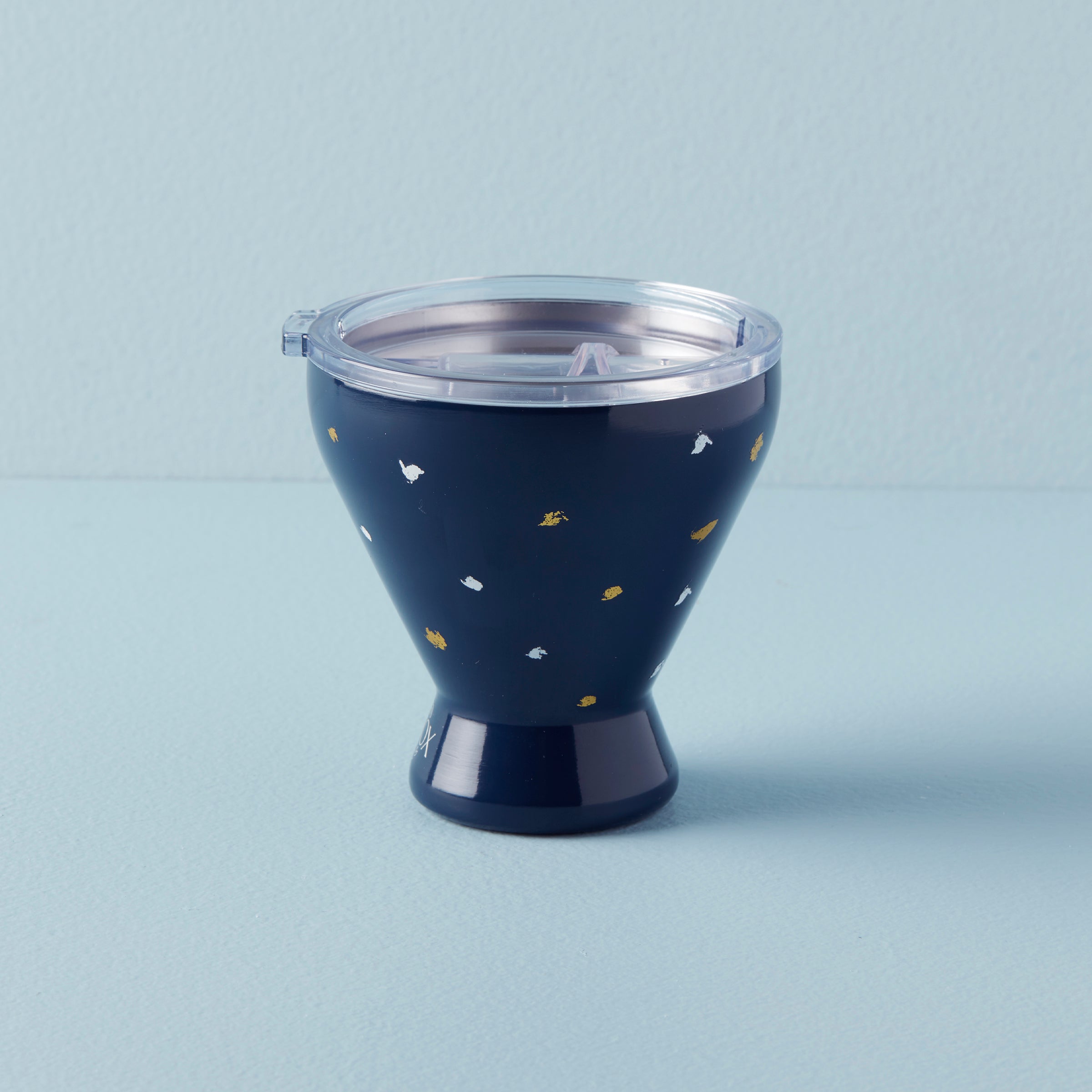 Lenox Heritage Lenox Heritage Blue Bay Dot Stainless Steel Cocktail Tumbler