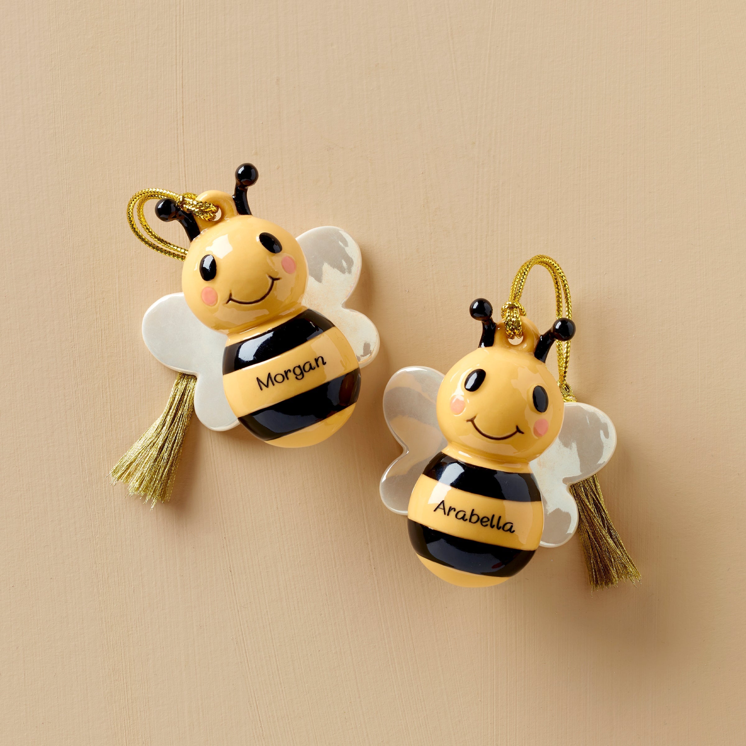 Lenox Heritage Lenox Heritage Personalized Bees 2-Piece Ornament Set