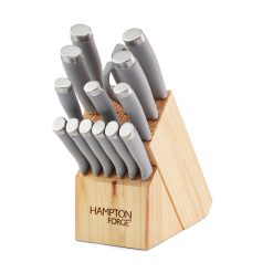 Lenox Heritage Lenox Heritage Epicure Cool Grey 15-Piece Cutlery Block Set