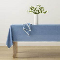 Lenox Heritage Lenox Heritage French Perle Solid Periwinkle 60x84 Tablecloth