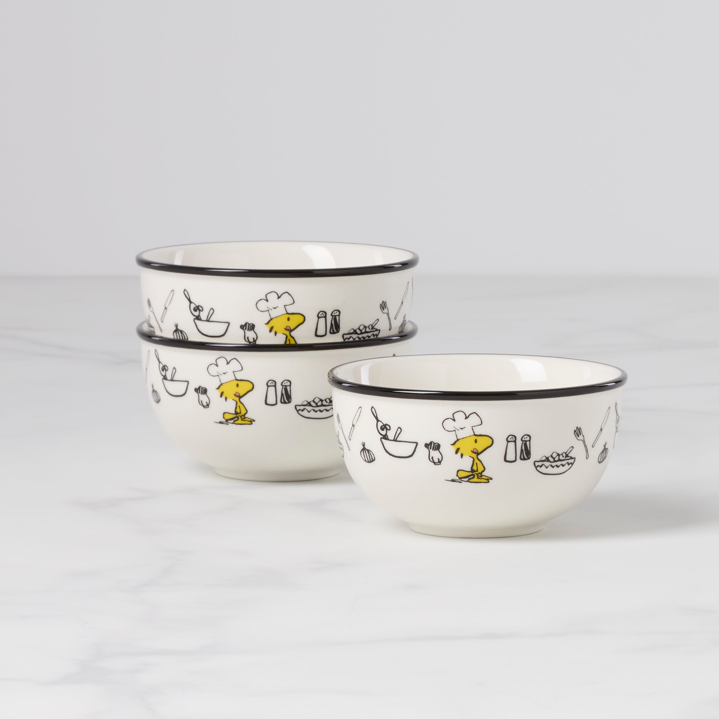 Lenox Heritage Lenox Heritage Chef Snoopy Mini Bowls, Set of 3 - Image 2
