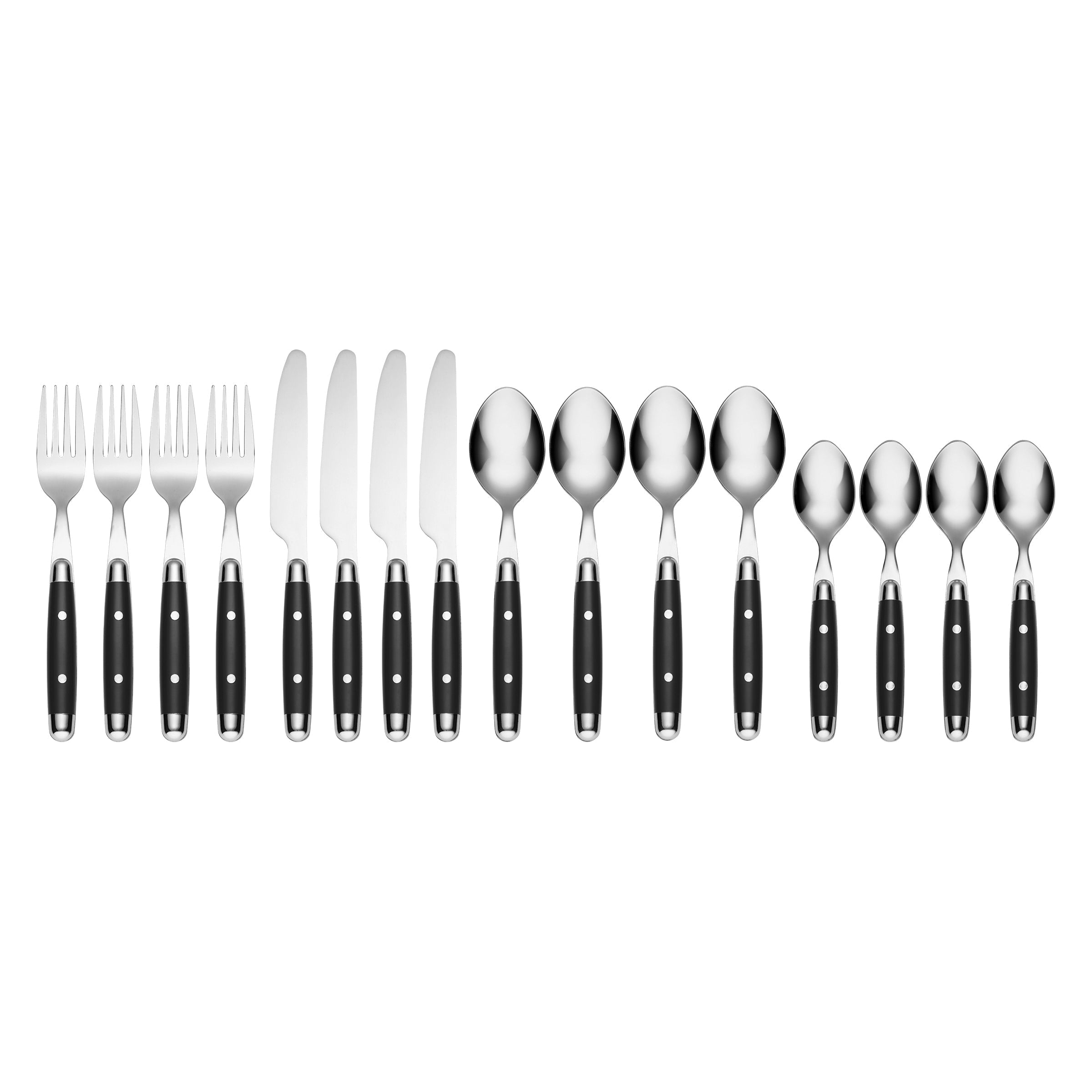 Lenox Heritage Lenox Heritage Jubilee Black 16-Piece Flatware Set - Image 2