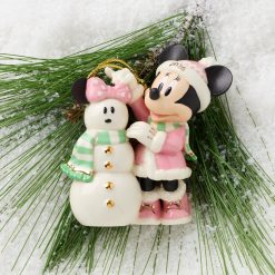 Alternative view of Lenox Heritage Lenox Heritage 2026 Minnie Mouse's Matching Snowman Ornament