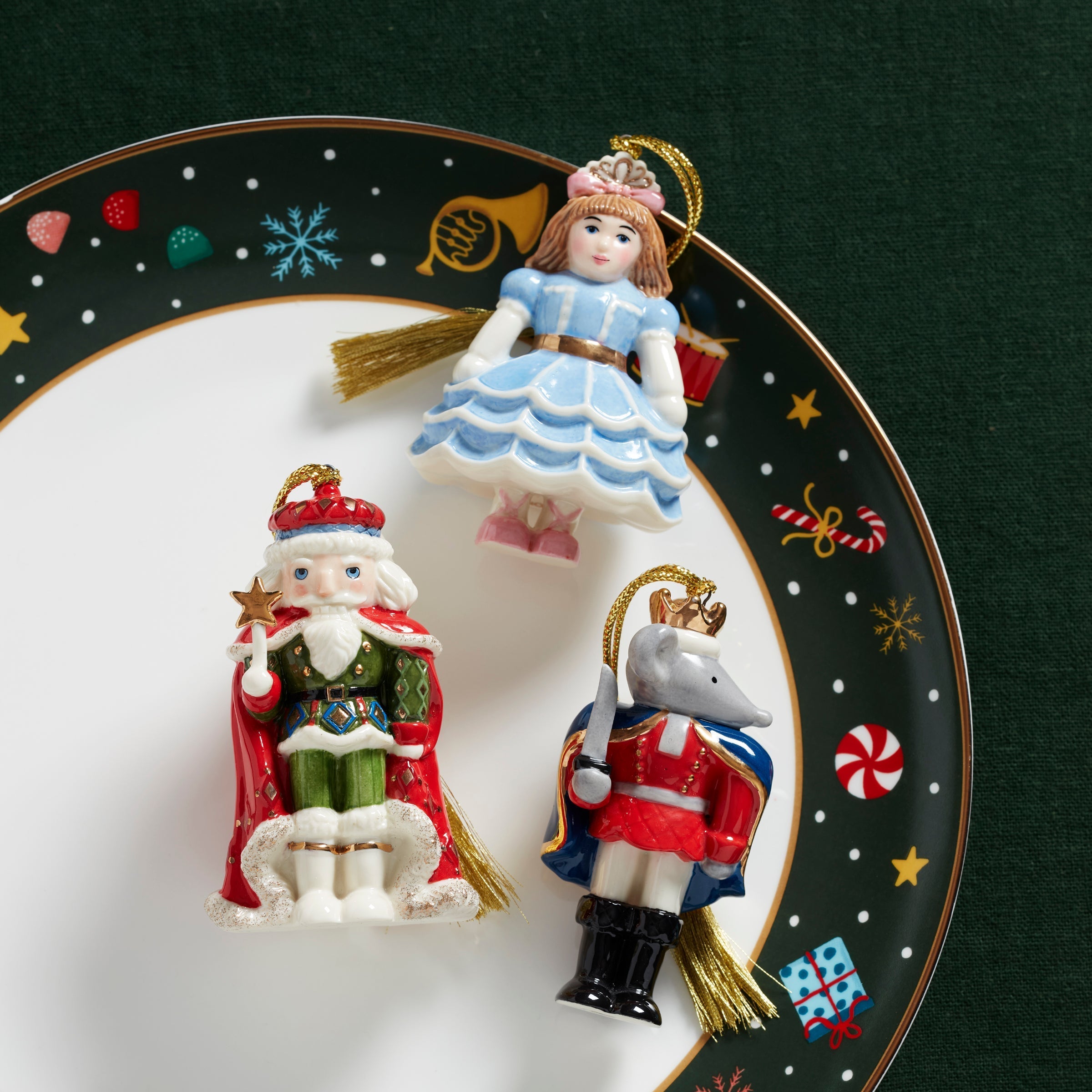 Lenox Heritage Lenox Heritage Nutcracker Ballet 3-Piece Ornament Set - Image 4