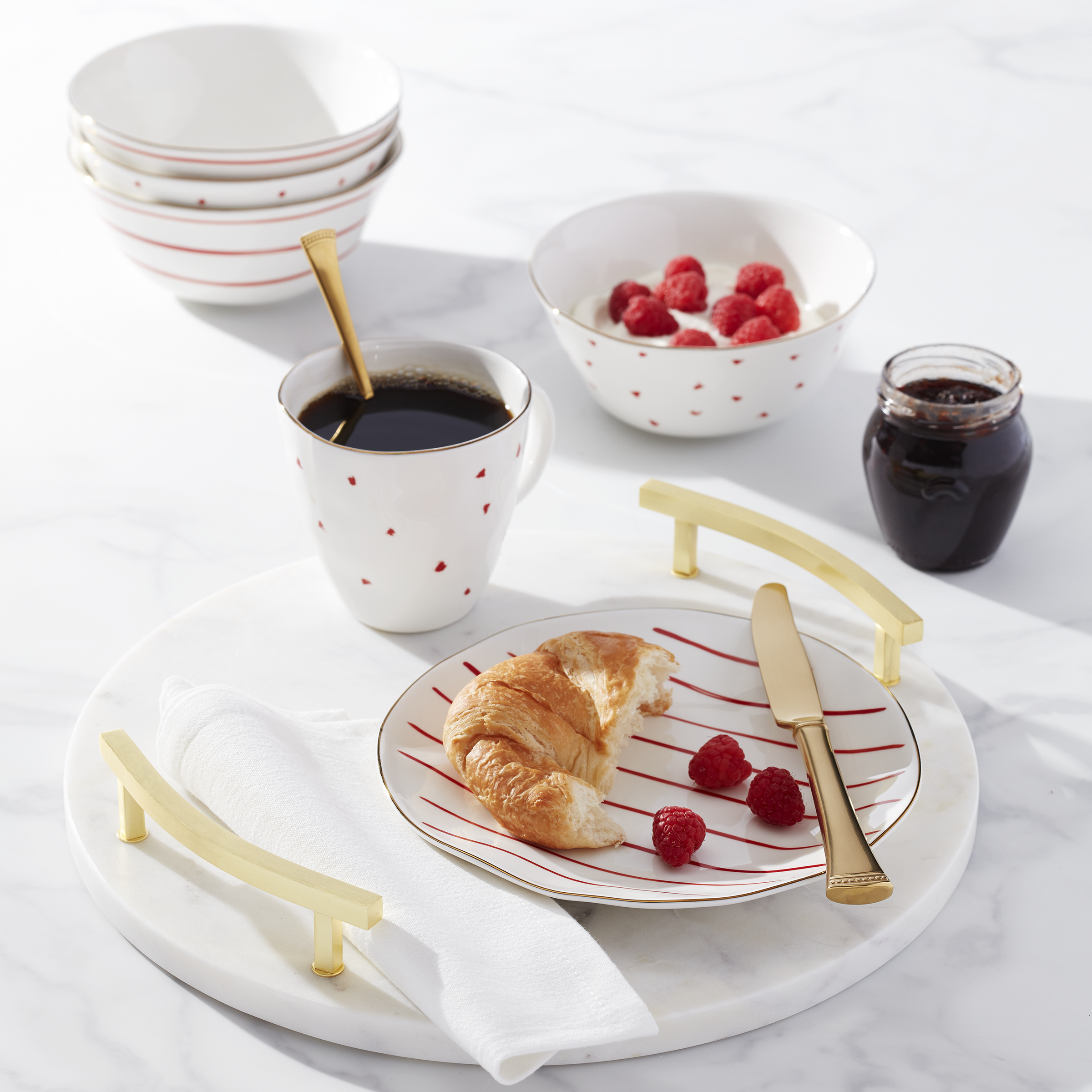 Lenox Heritage Lenox Heritage Garnet Bay 4-Piece Dessert Set - Image 4