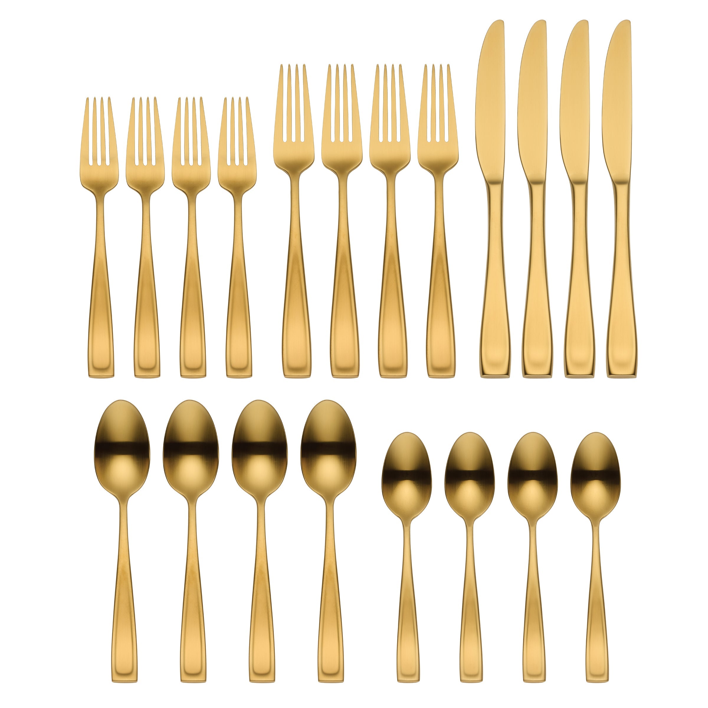Lenox Heritage Lenox Heritage Moda Gold Satin 20-Piece Flatware Set - Image 2