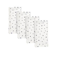 Lenox Heritage Lenox Heritage Blue Bay Dot Dinner Napkins, Set of 4