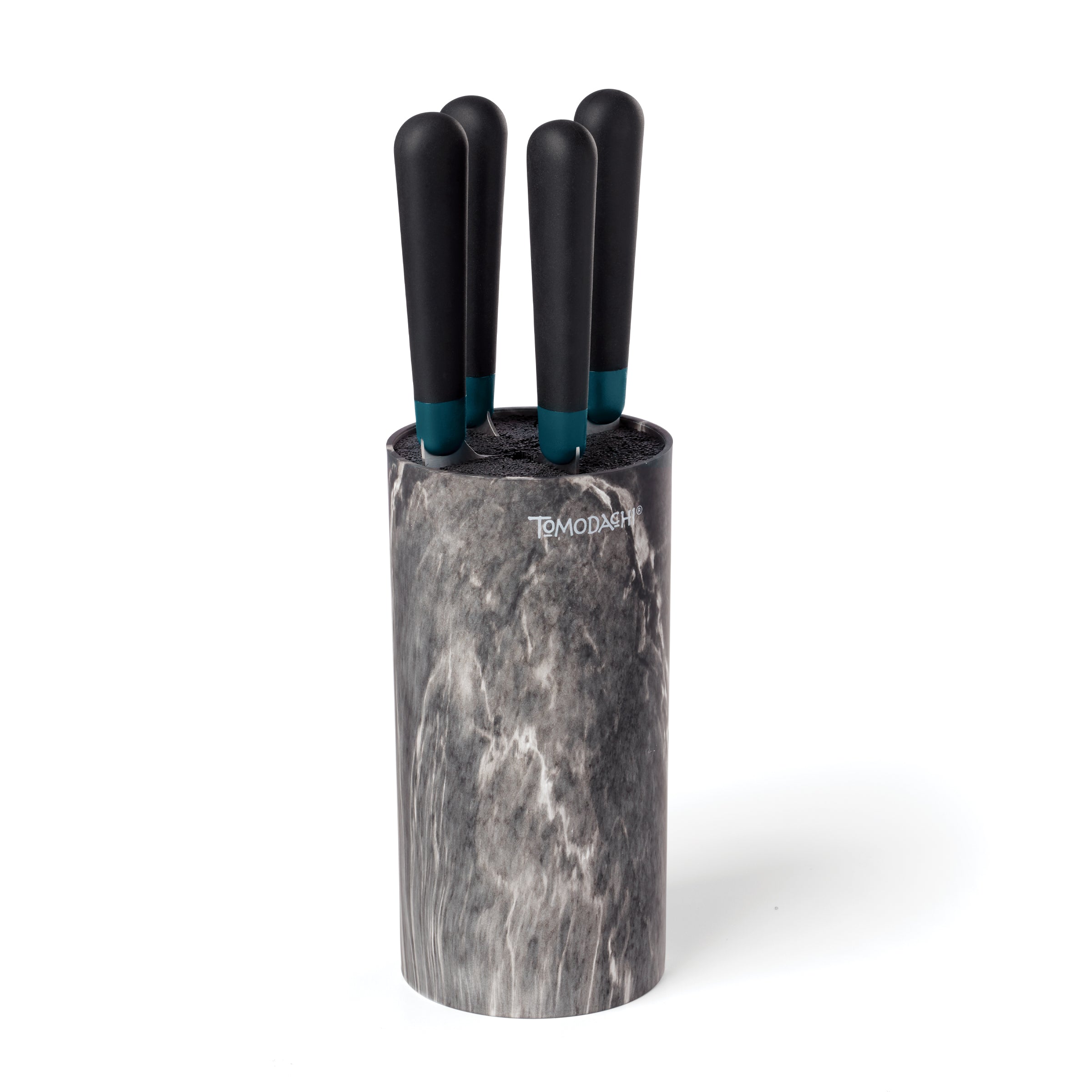 Lenox Heritage Lenox Heritage Keen Black Marble 5-Piece Bristle Cutlery Block Set