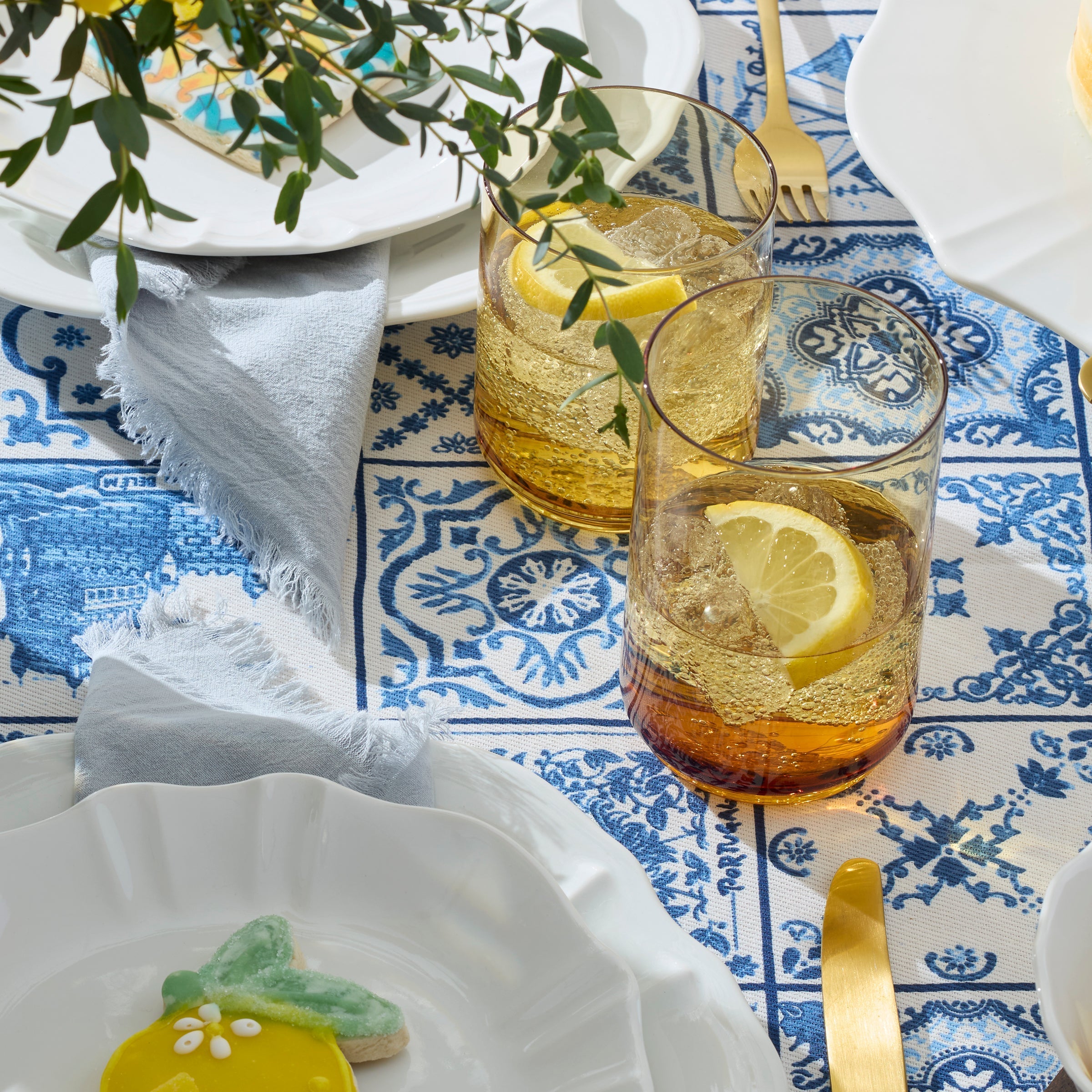 Lenox Heritage Lenox Heritage Tuscany Classics Stackable Amber Coolers, Set of 4 - Image 5