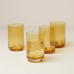 Alternative view of Lenox Heritage Lenox Heritage Tuscany Classics Stackable Amber Coolers, Set of 4