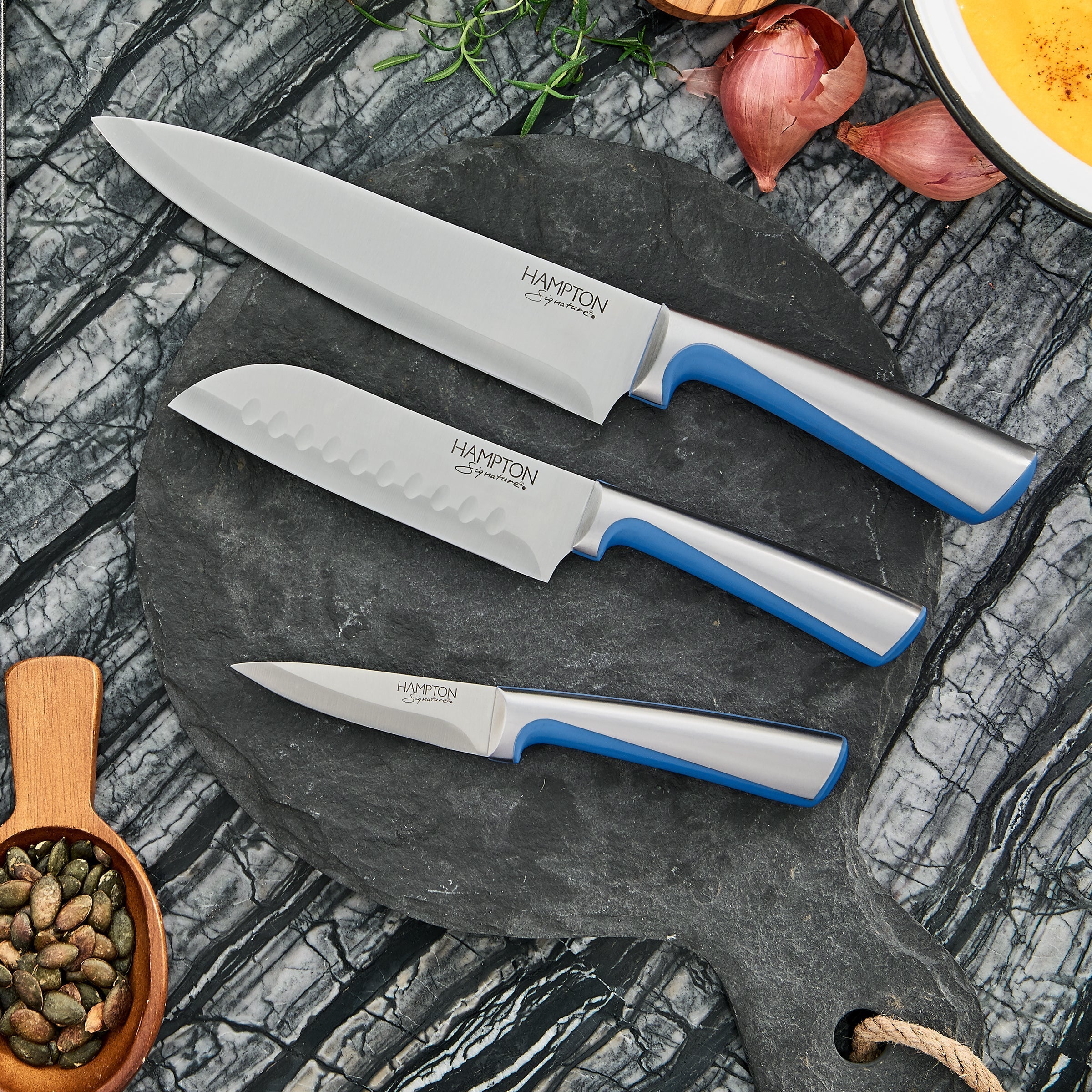 Lenox Heritage Lenox Heritage Orion Blue 14-Piece Cutlery Block Set - Image 6