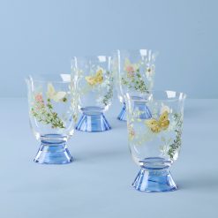 Lenox Heritage Lenox Heritage Butterfly Meadow Herbs Short Tumblers, Set of 4
