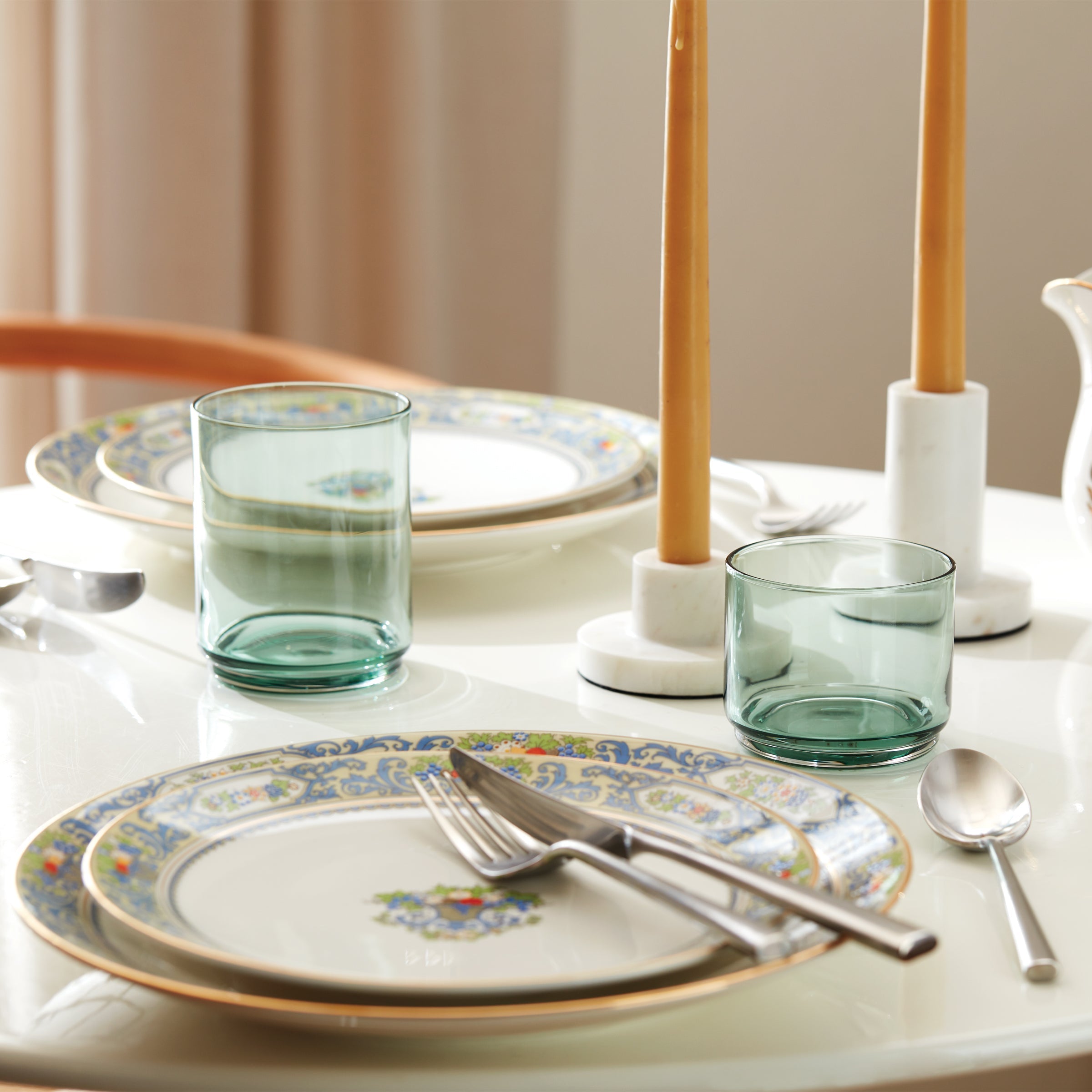 Lenox Heritage Lenox Heritage Tuscany Classics Stackable Green Tall Glasses, Set of 4 - Image 9