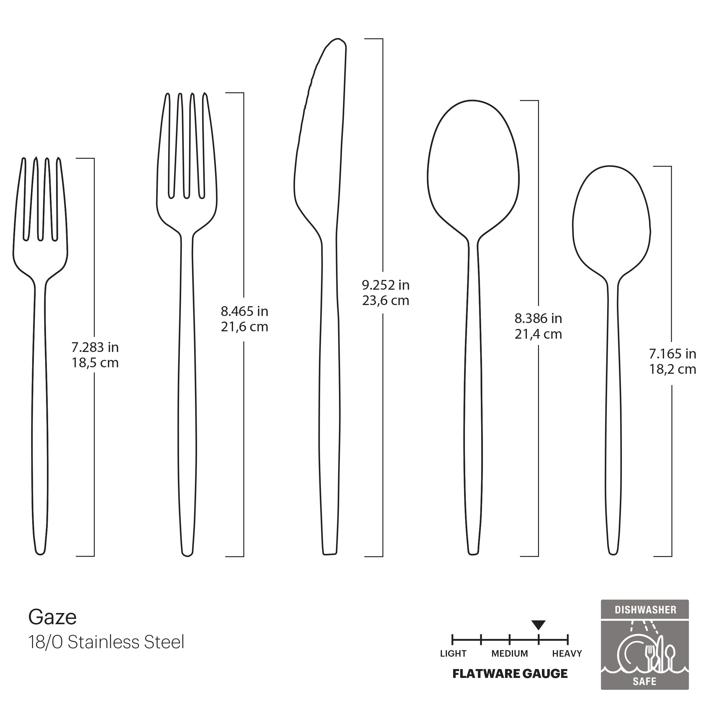 Lenox Heritage Lenox Heritage Gaze Champagne Satin 20-Piece Flatware Set - Image 15