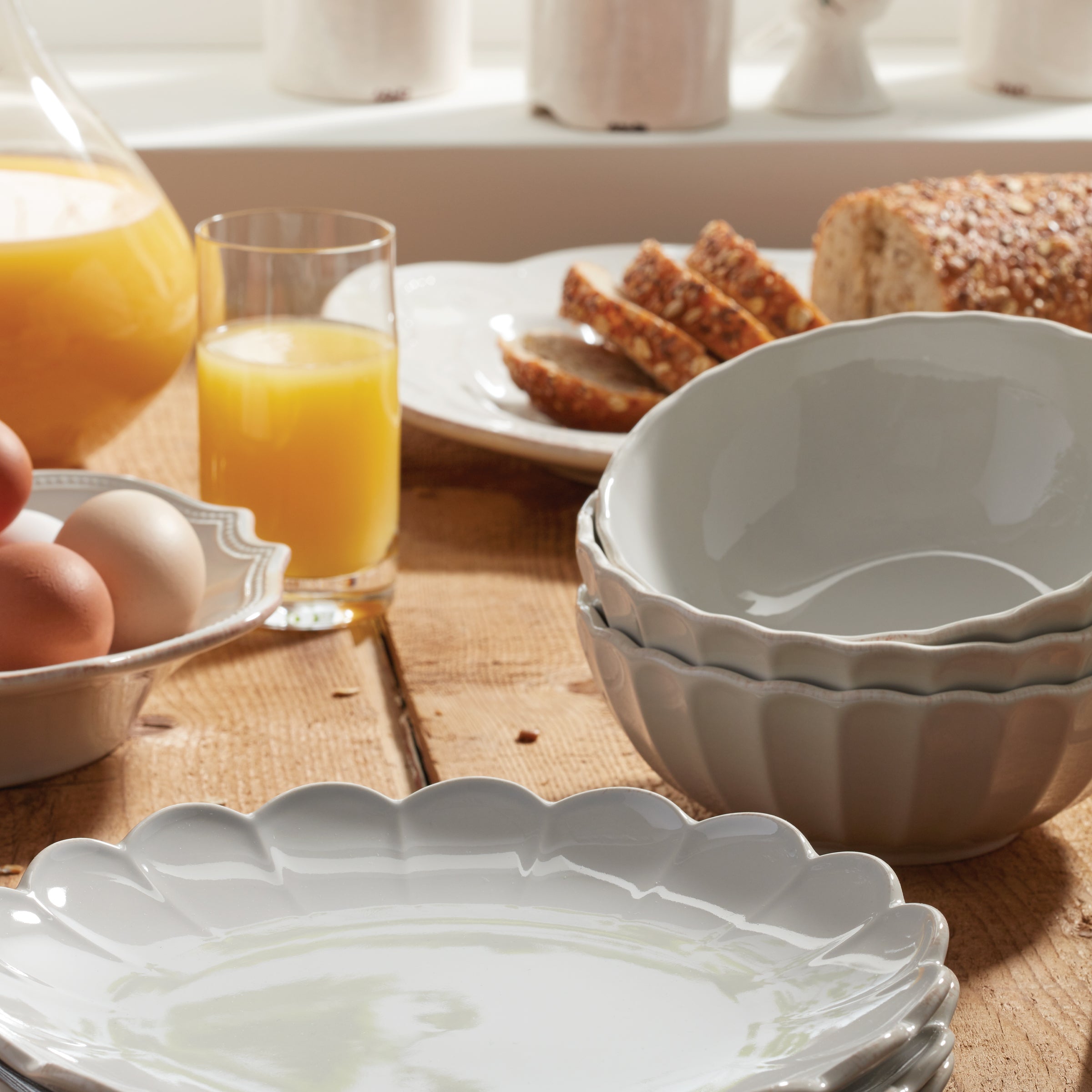 Lenox Heritage Lenox Heritage French Perle Scallop White All-Purpose Bowls, Set of 4 - Image 10