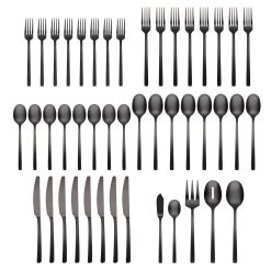 Alternative view of Lenox Heritage Lenox Heritage Beacon Black Satin 45-Piece Flatware Set