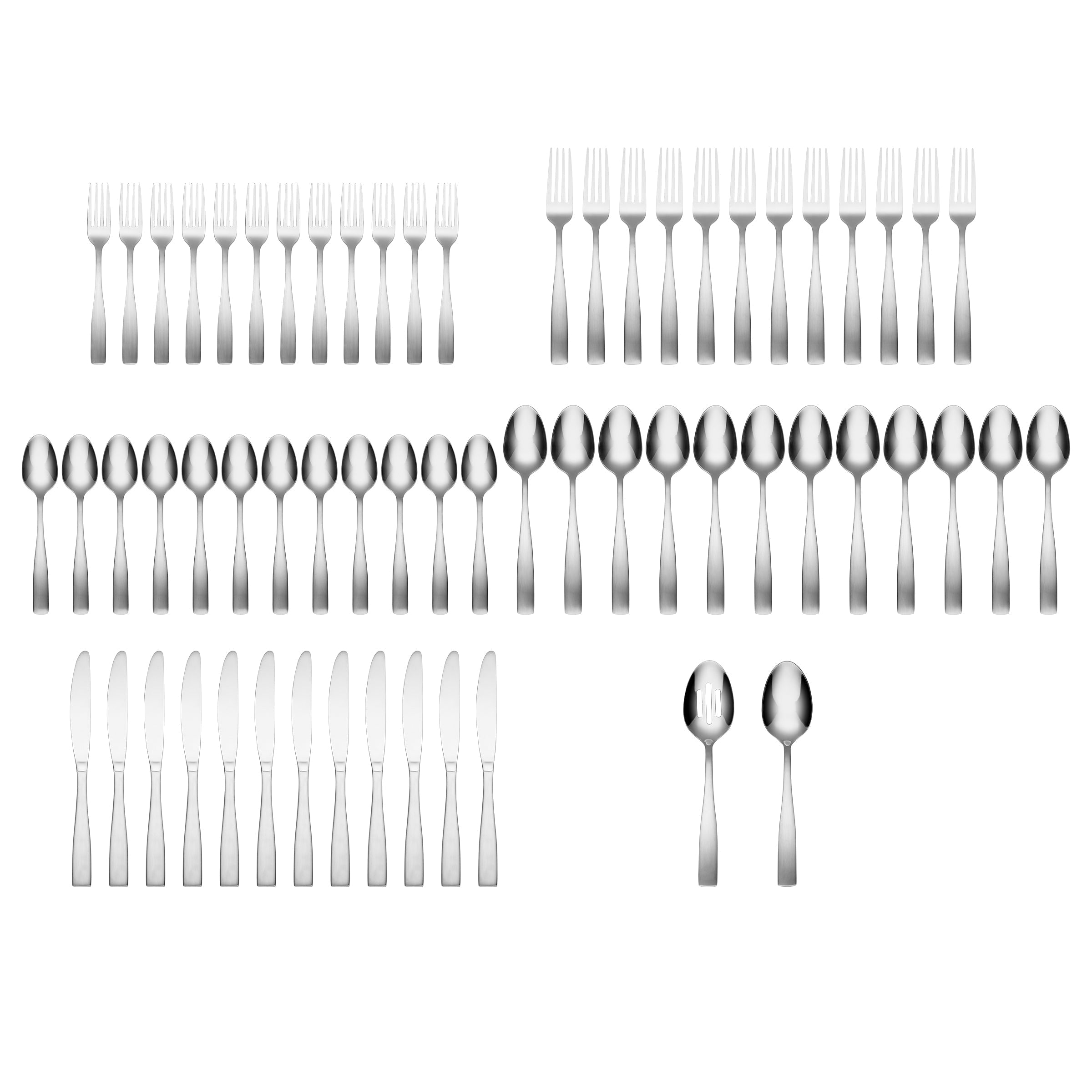Lenox Heritage Lenox Heritage Madison Satin 62-Piece Flatware Set with Wood Tray - Image 2