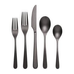 Lenox Heritage Lenox Heritage Kenbrook Black Vintage 20-Piece Flatware Set