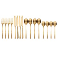 Alternative view of Lenox Heritage Lenox Heritage Beacon Gold Satin 16-Piece Flatware Set