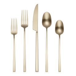 Lenox Heritage Lenox Heritage Damaris Champagne Satin 20-Piece Flatware Set