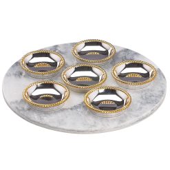 Lenox Heritage Lenox Heritage Roseland Seder Plates with Marble Slate