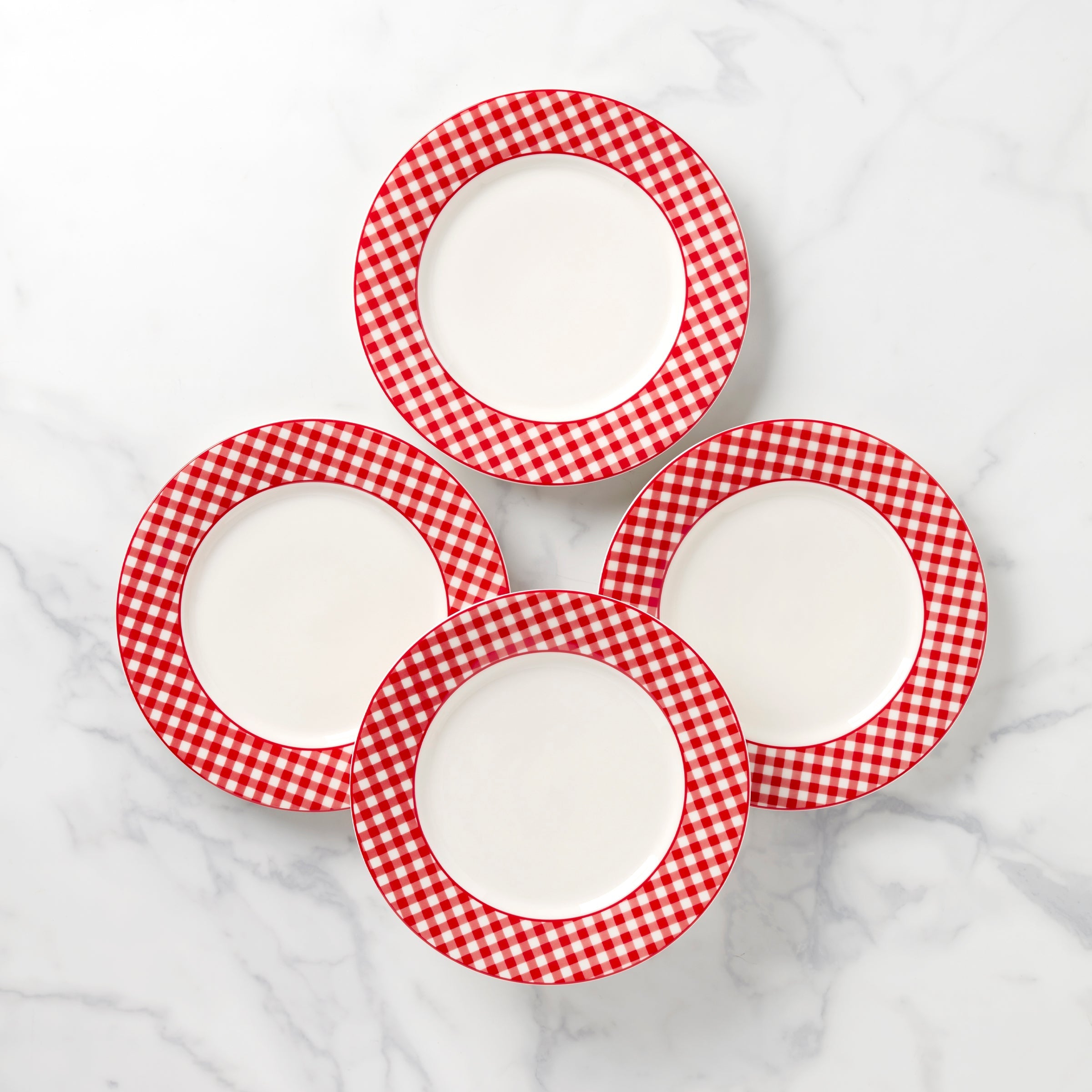 Lenox Heritage Lenox Heritage Gingham Red Dinner Plates, Set of 4