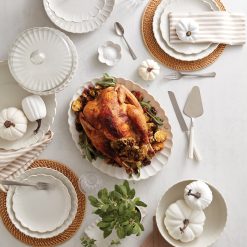 Alternative view of Lenox Heritage Lenox Heritage French Perle White Carved Turkey Platter
