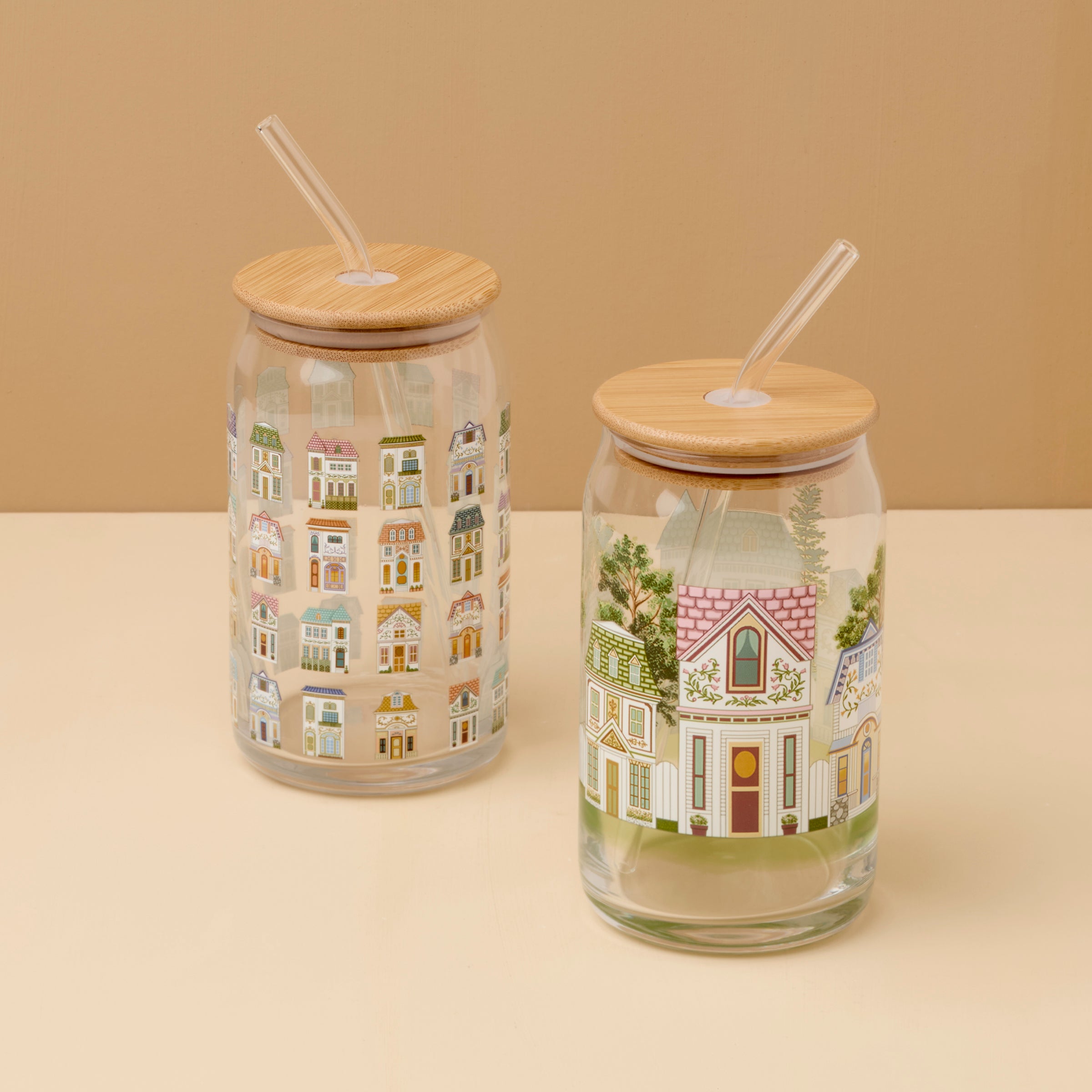 Lenox Heritage Lenox Heritage Lenox Spice Village Can Cooler Glasses, Set of 2