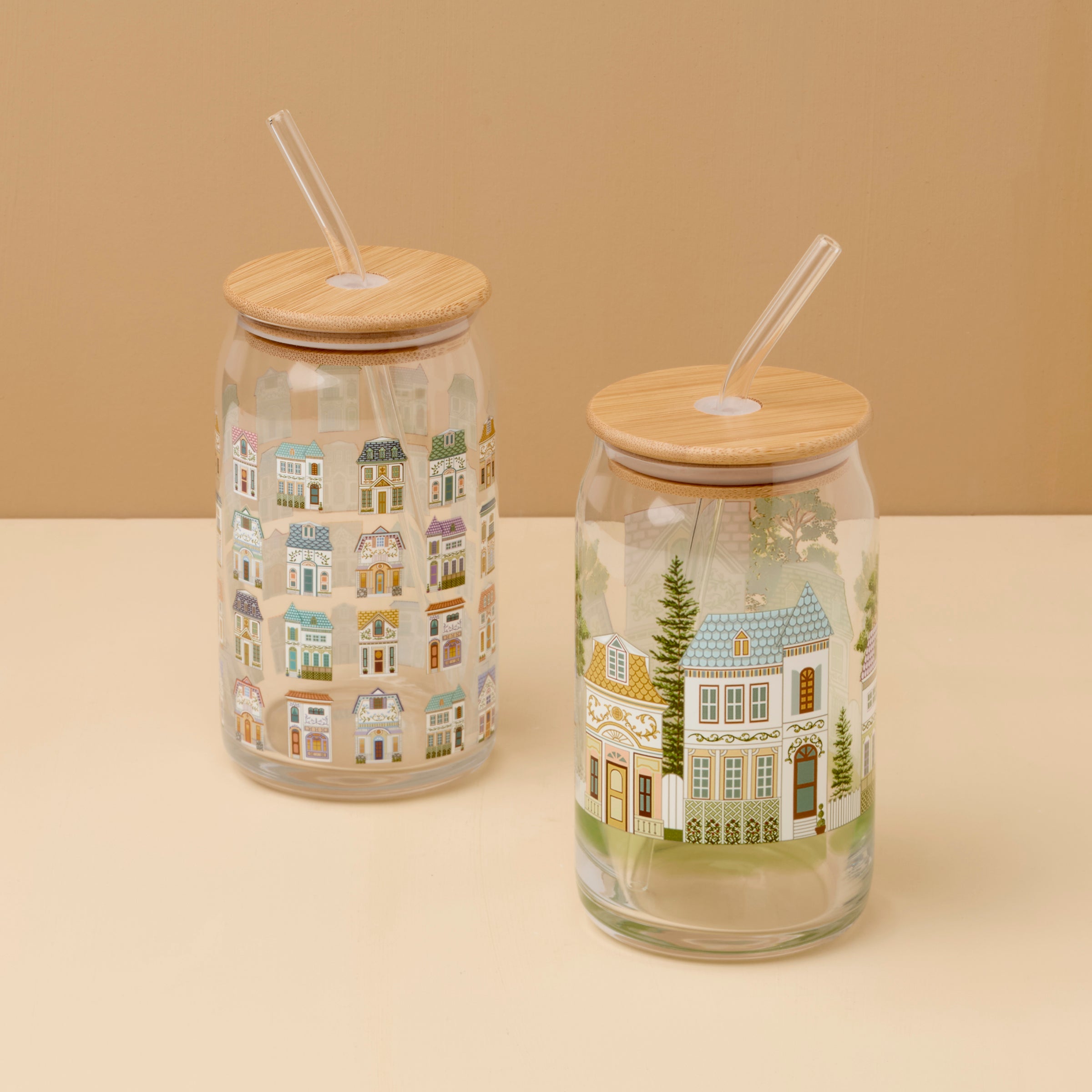 Lenox Heritage Lenox Heritage Lenox Spice Village Can Cooler Glasses, Set of 2 - Image 2