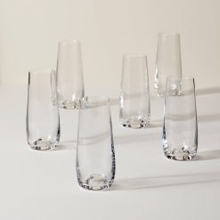 Lenox Heritage Lenox Heritage Tuscany Classics Stemless Flute Glasses, Set of 6