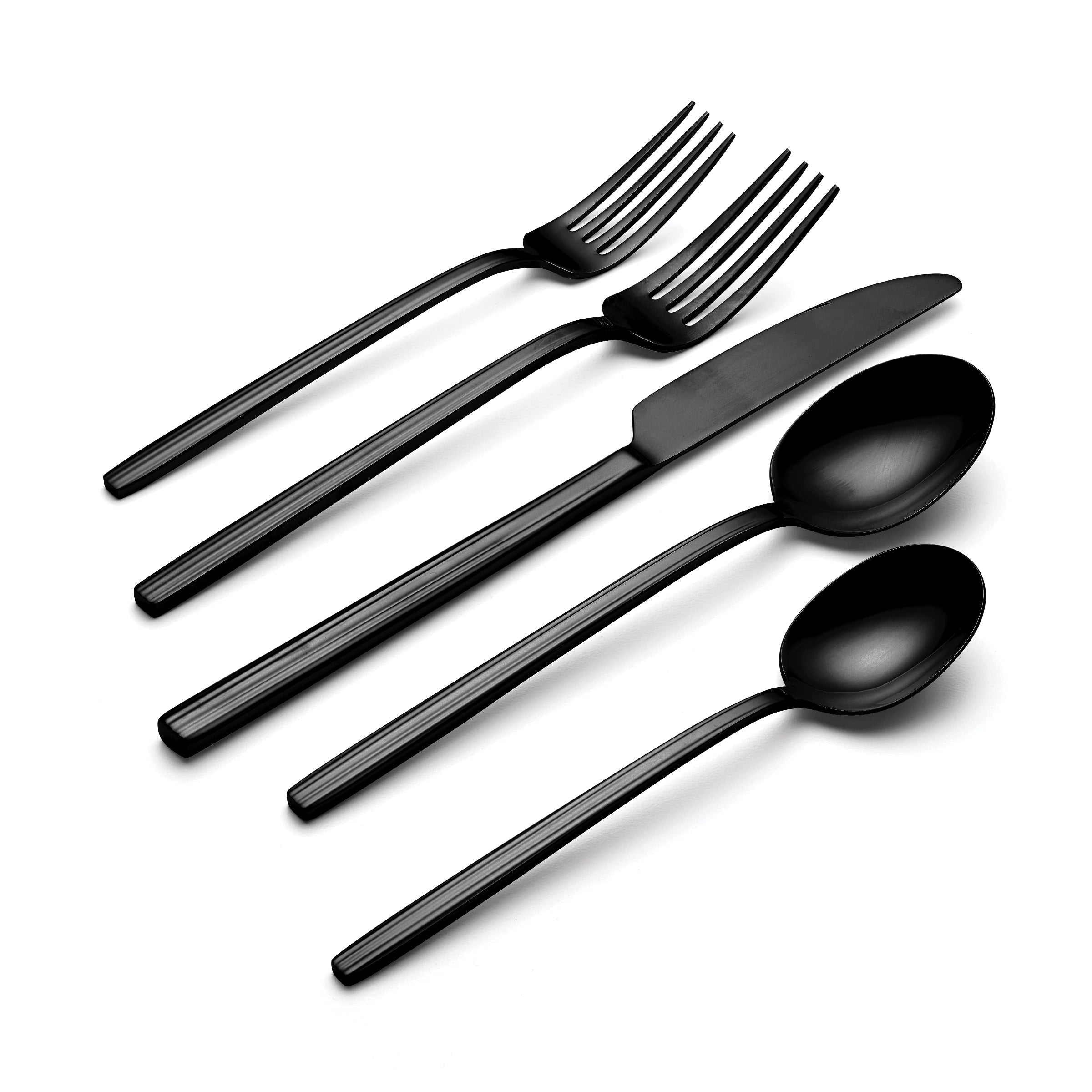 Lenox Heritage Lenox Heritage Dean Black Satin 20-Piece Flatware Set - Image 3