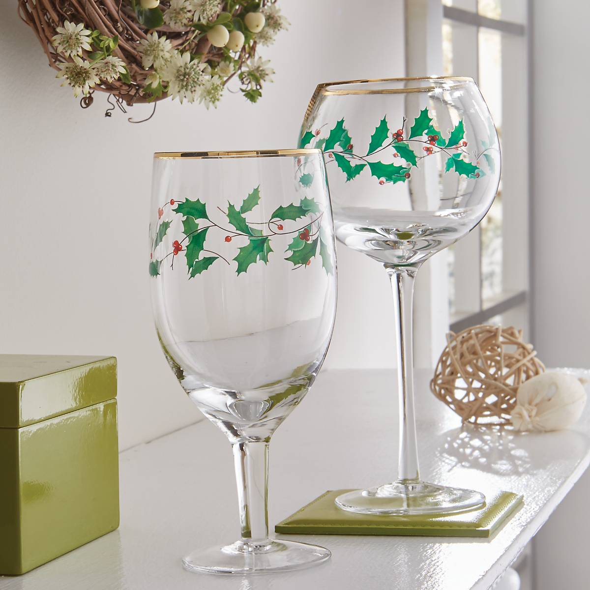 Lenox Heritage Lenox Heritage Holiday Balloon Glasses, Set of 4 - Image 8
