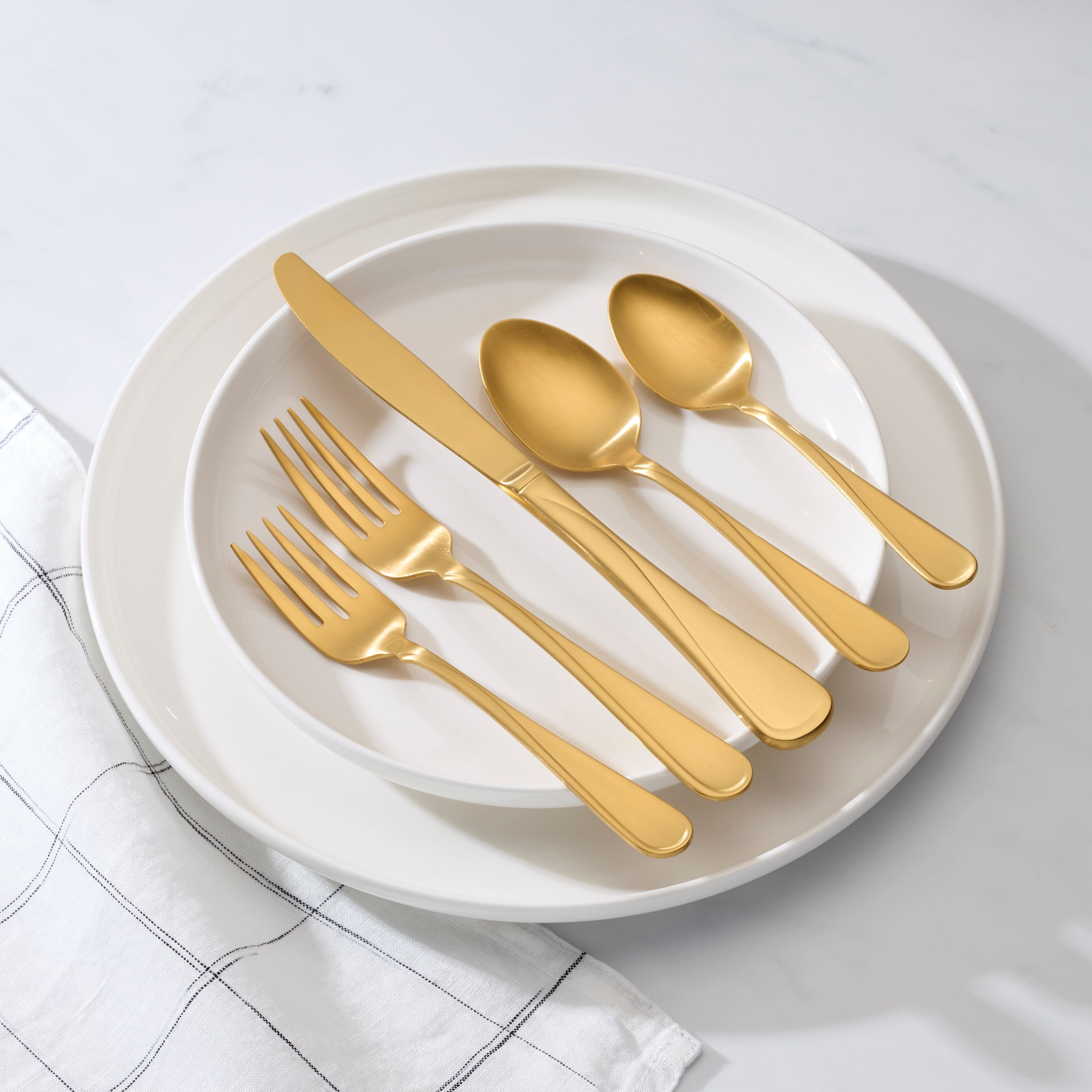 Lenox Heritage Lenox Heritage Flight Gold Satin 20-Piece Flatware Set - Image 3