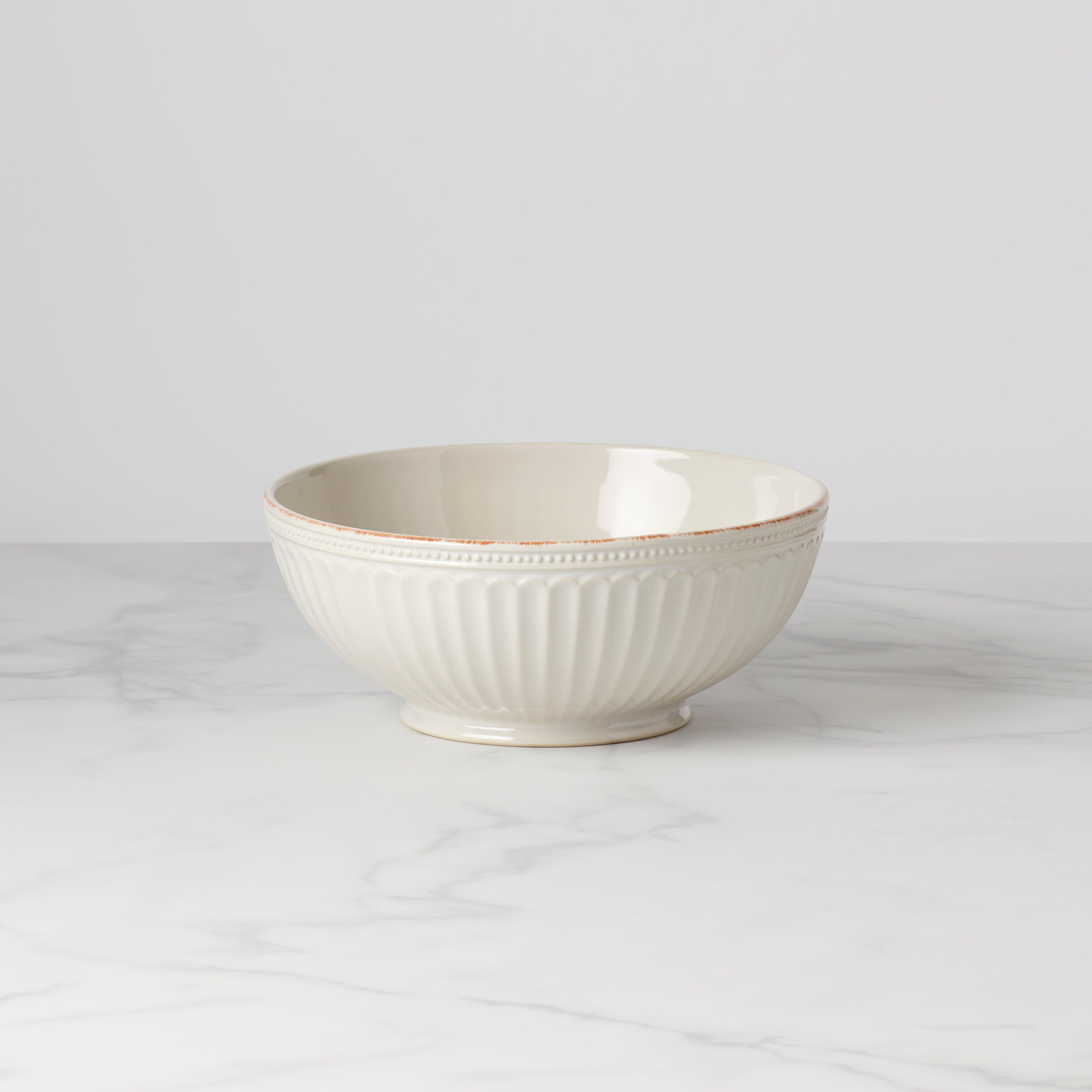 Lenox Heritage Lenox Heritage French Perle Groove White Medium Bowl