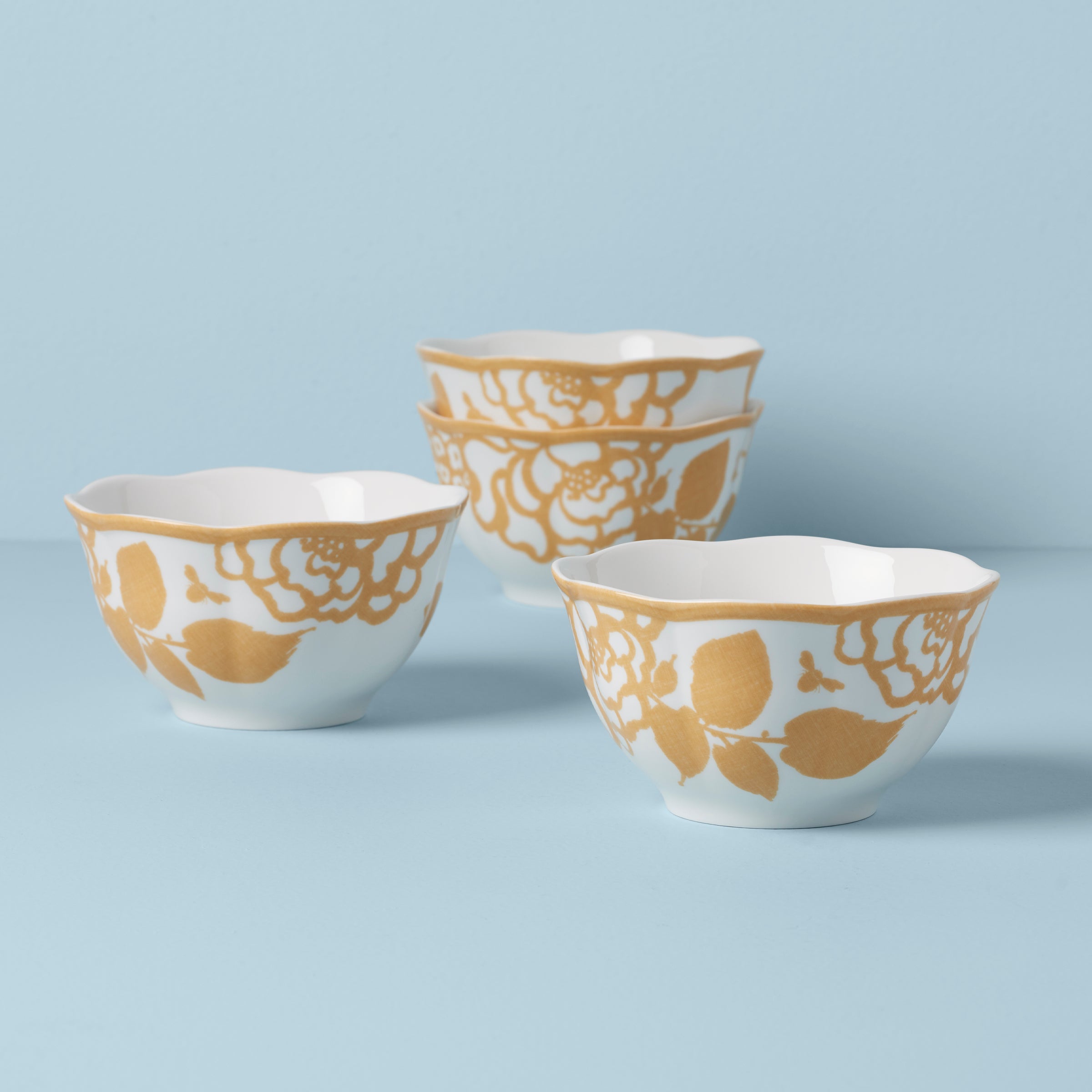 Lenox Heritage Lenox Heritage Butterfly Meadow Cottage Rice Bowls, Set of 4