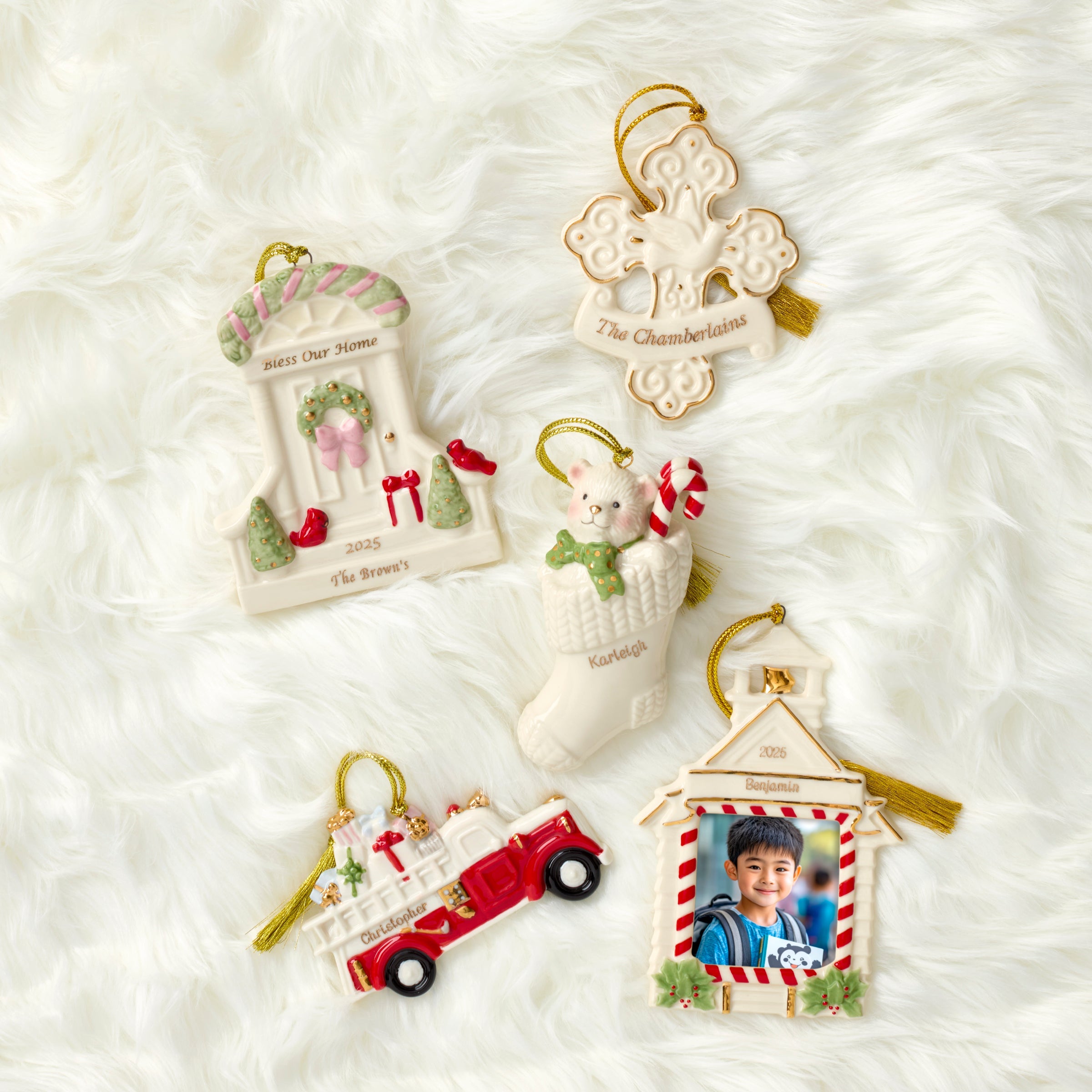Lenox Heritage Lenox Heritage Personalized My Family Cross Ornament - Image 2