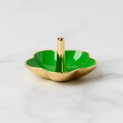 Lenox Heritage Lenox Heritage Make It Pop Green Metal Ring Dish