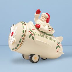 Lenox Heritage Lenox Heritage Holiday Santa Airplane Cookie Jar