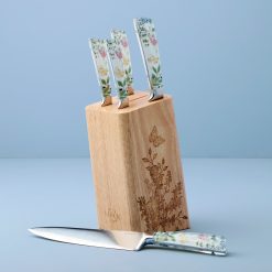 Alternative view of Lenox Heritage Lenox Heritage Butterfly Meadow Herbs 6-Piece Cutlery Block Set