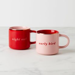 Lenox Heritage Lenox Heritage Two of a Kind Early Bird & Night Owl Mugs, Set of 2