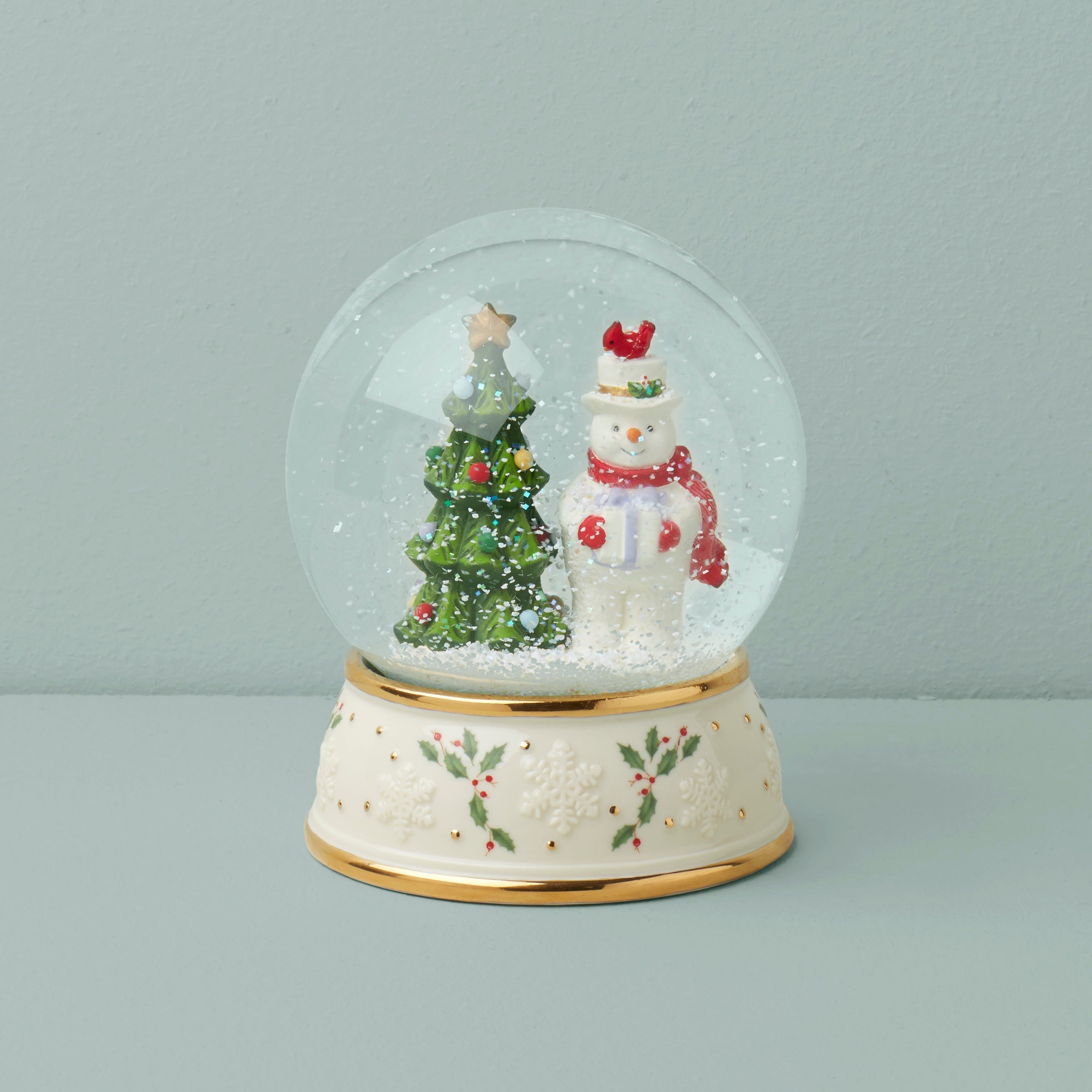 Lenox Heritage Lenox Heritage Happy Holly Days Snow Globe