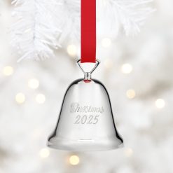 Alternative view of Lenox Heritage Lenox Heritage 2025 Annual Christmas Bell Silverplate Ornament